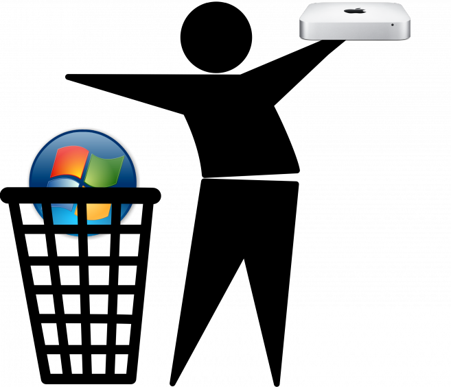 Windows Vista Users To Switch To Apple - Tidyman Logo (657x565)