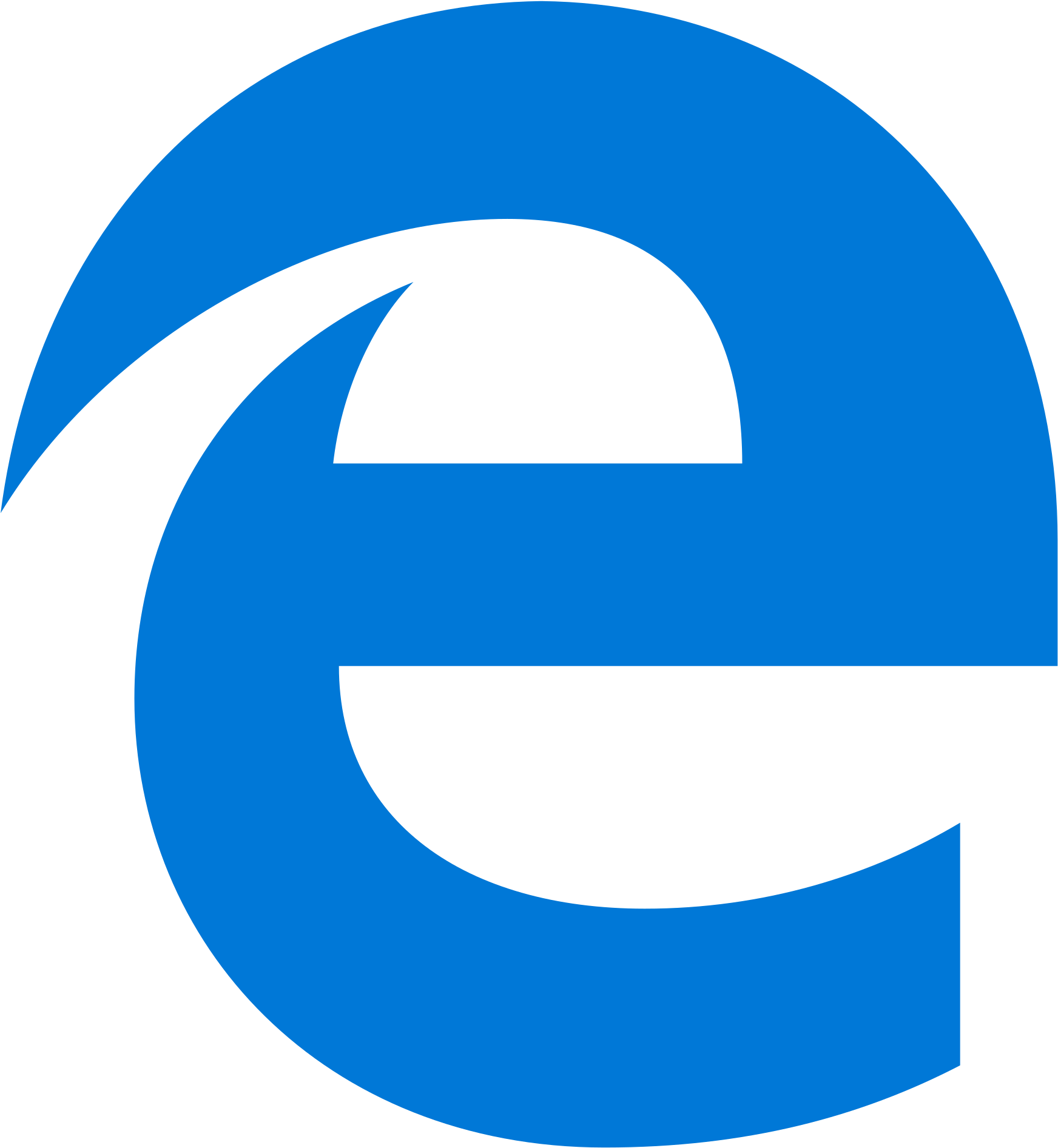 Microsoft Edge Logo - Microsoft Edge Logo Png (2000x2133)