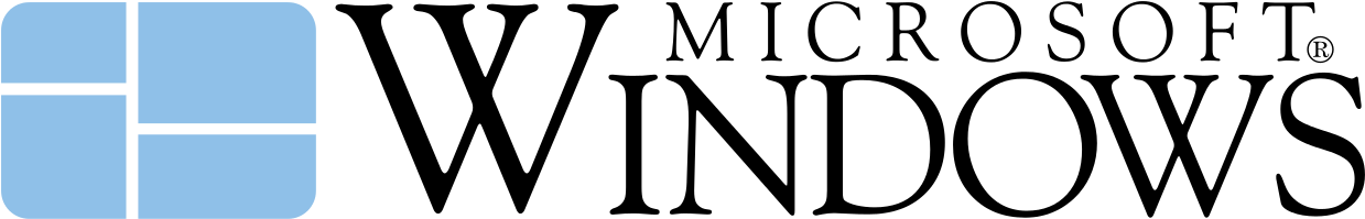 Microsoft Windows 1 - Microsoft Windows 1.0 Logo (1280x240)