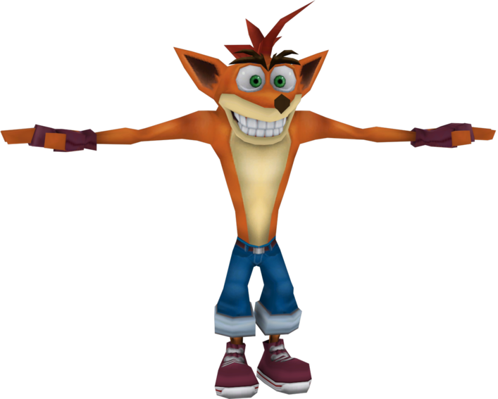 Crash Bandicoot Tag Team Racing - Crash Bandicoot (707x567)