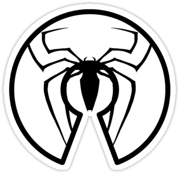 Spiderman - Spider Man In Black And White (375x360)