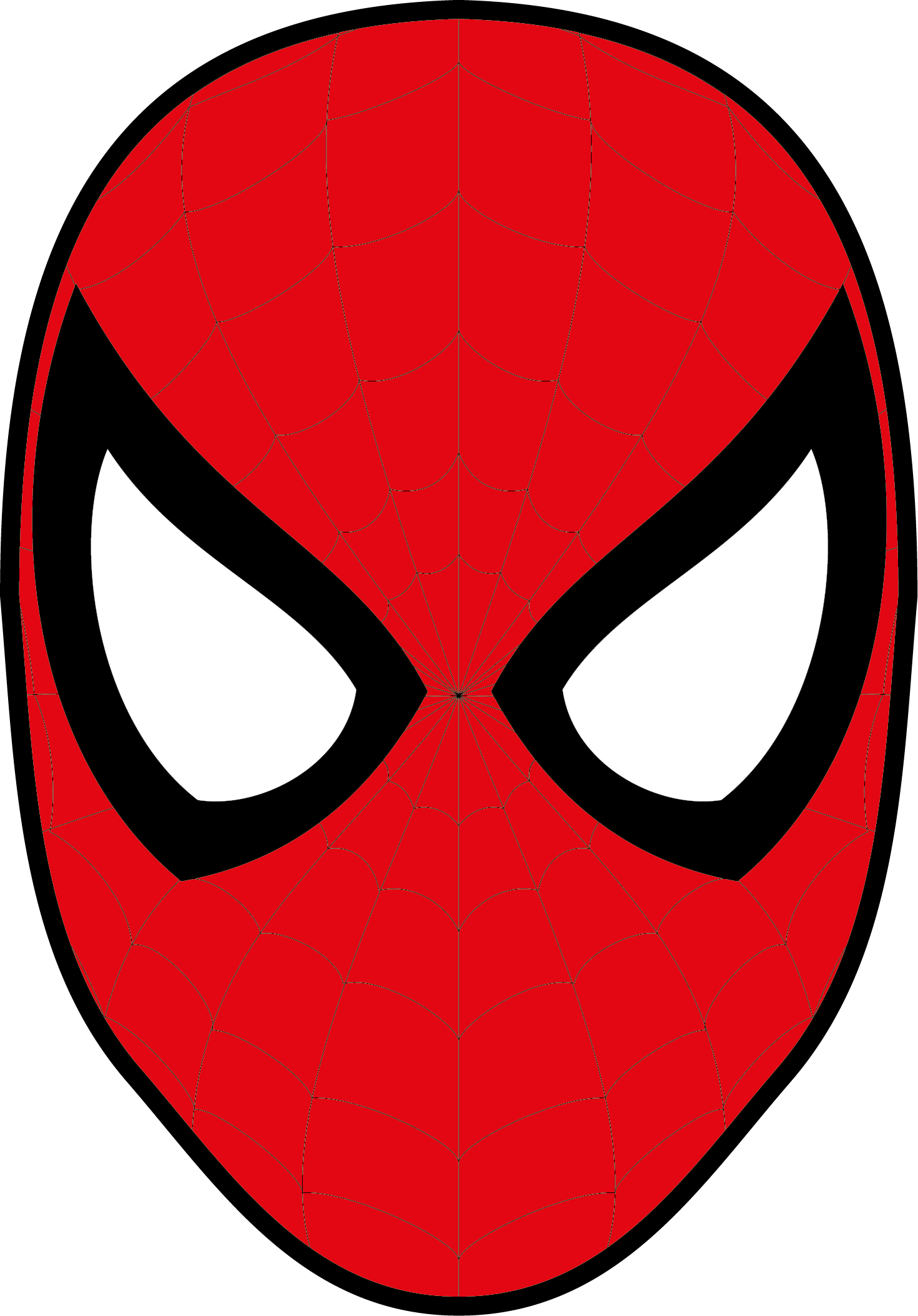 Spider Man Transparent Png Image 11 - Mascara Del Hombre Araña (1471x2108)