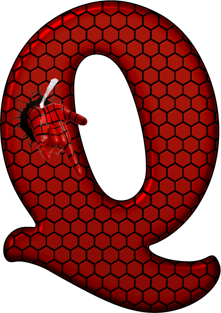 *✿**✿*spiderman*✿**✿* - - Q - Alfabeto Homem Aranha Png (443x626)