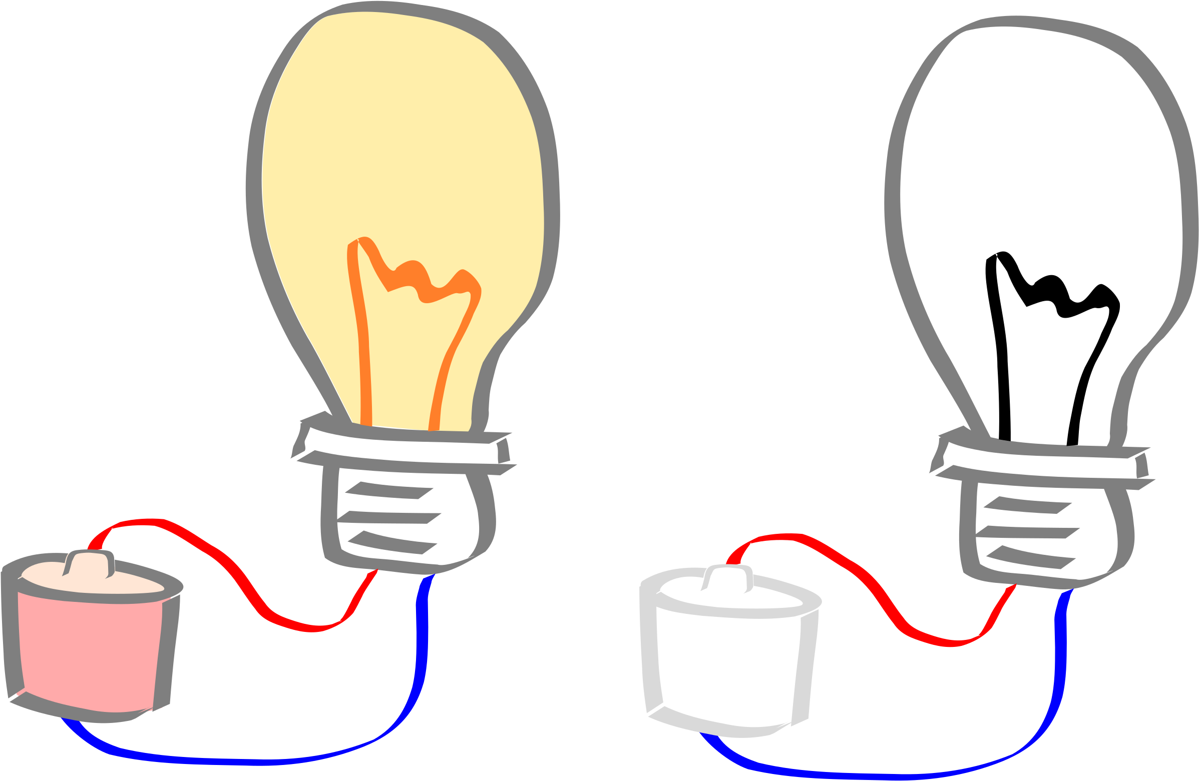 Light Bulb - Light Bulb Turned Off Clipart (2400x1574)