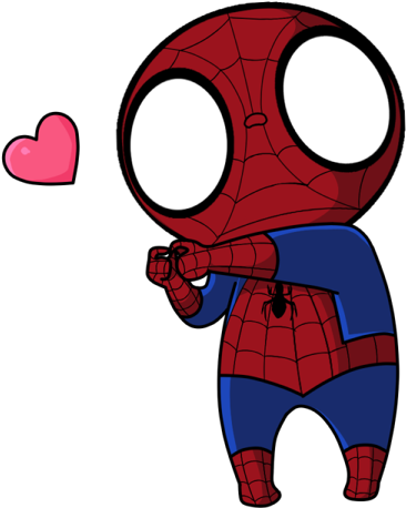 Chibi Spider Man By Nai Eri - Cute Spiderman Chibi (1024x1247)