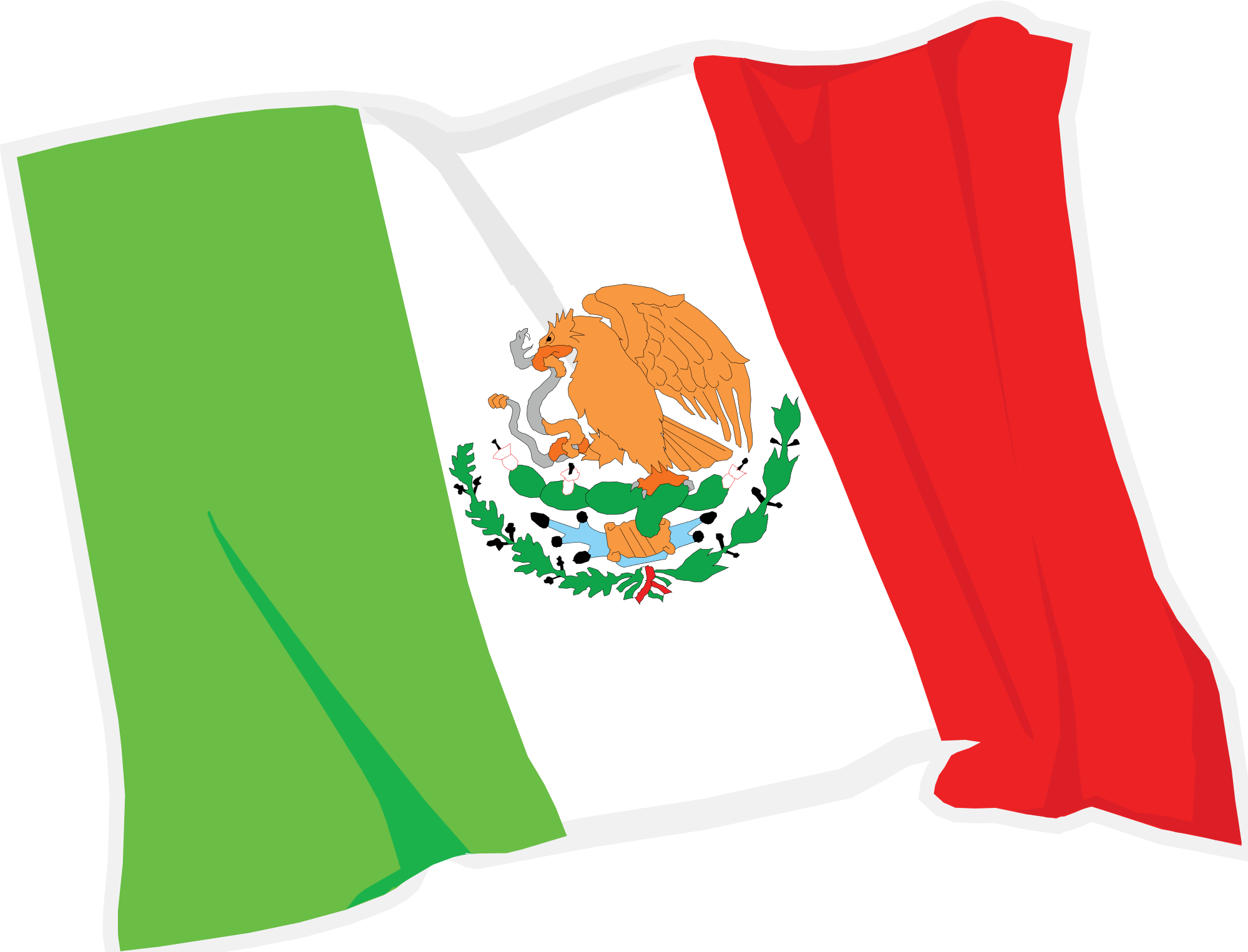 Gorgeous Ideas Mexican Flag Clipart File Mexico Waving - Mexico Clipart Flag Transparent (2000x1526)