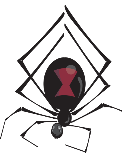 Att 'black Widow Spider' Illustration Todd Lynch - Att 'black Widow Spider' Illustration Todd Lynch (900x550)