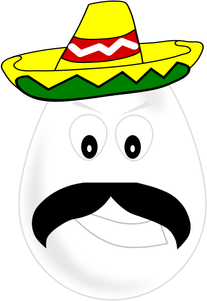 Free Mexican Egg - Mi Primer Cinco De Mayo Bib (566x800)