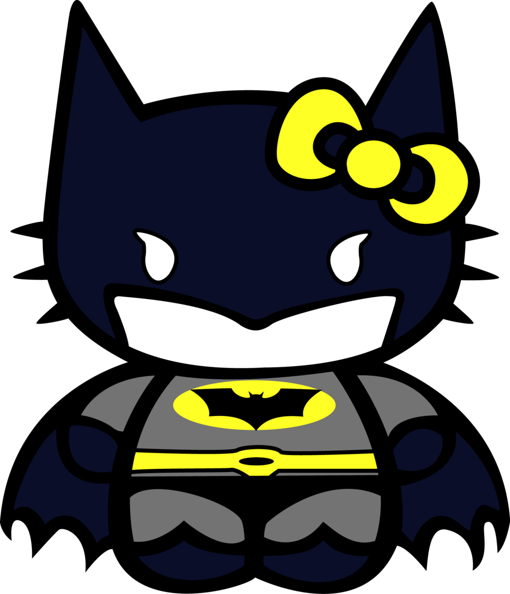 Batman Clipart Hello Kitty - Hello Kitty Batman (1024x1192)