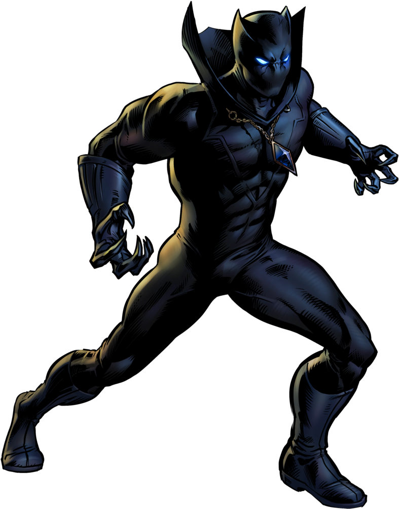 Black - Black Panther Superhero Clipart (793x1008)