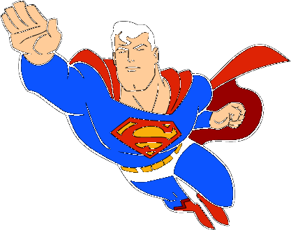 Deluxe Free Superman Clipart Superman Symbol Generator - Superman Flying Vector (436x345)