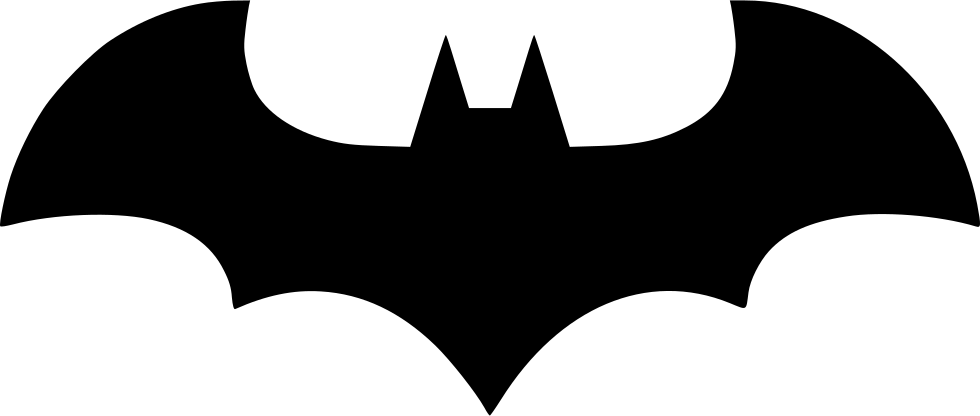 Batman Symbol Clipart - Batman Icon Png (980x416)