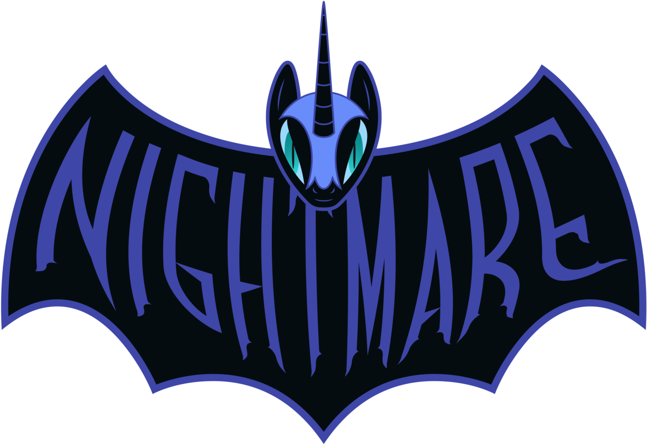 Sirhcx, Batman, Crossover, Design, Logo, Nightmare - Princess Luna (1280x871)