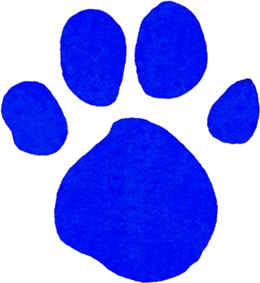 Comely Blue Paw Print Clip Art Medium Size - Blue's Clues Gold Clues (980x1006)