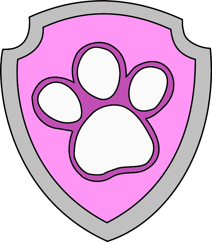 Pink Paw Patrol Clipart (703x800)