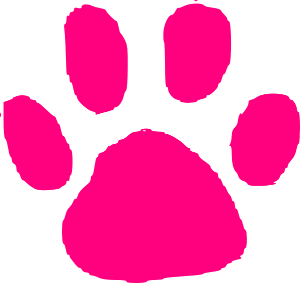 Pink Dog Paw Png (600x567)