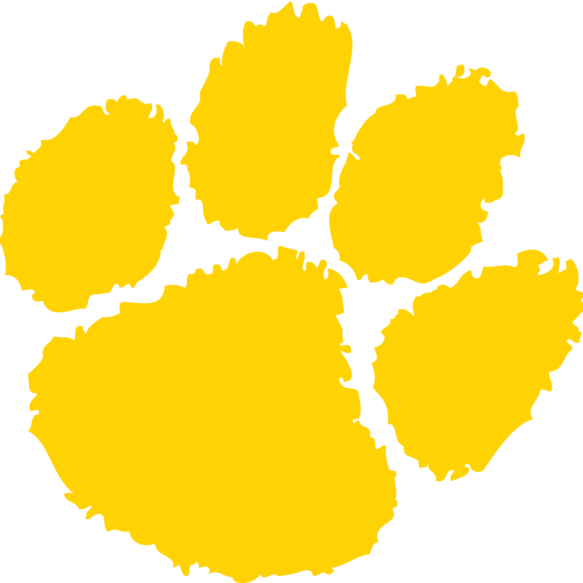 Fisdfinearts - Clemson Tigers 8" Paw Decal (825x825)