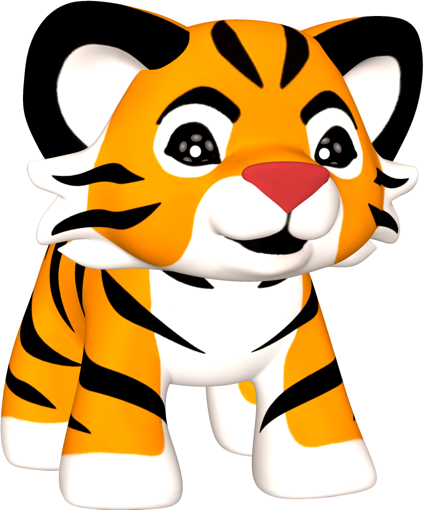 Baby Tiger Clipart Png - Baby Tiger Clip Art (1038x1069)