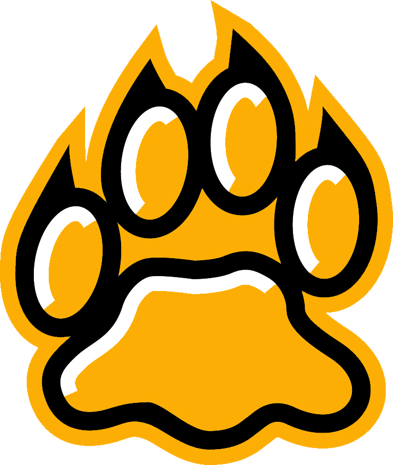 Tiger Paw Orange-black - New Hampshire College Of Agriculture And The Mechanic (766x906)