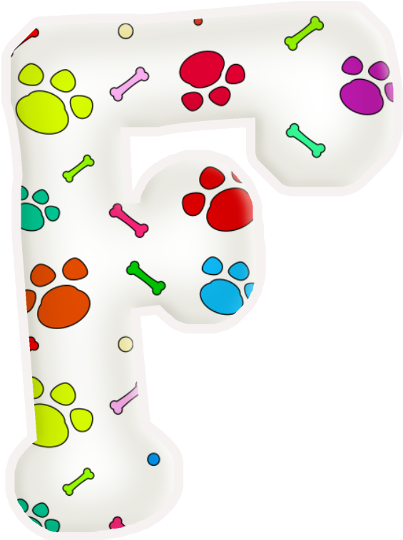 Alfabeto De Huellas De Perritos - Alfabeto De Huellas De Perritos (593x760)