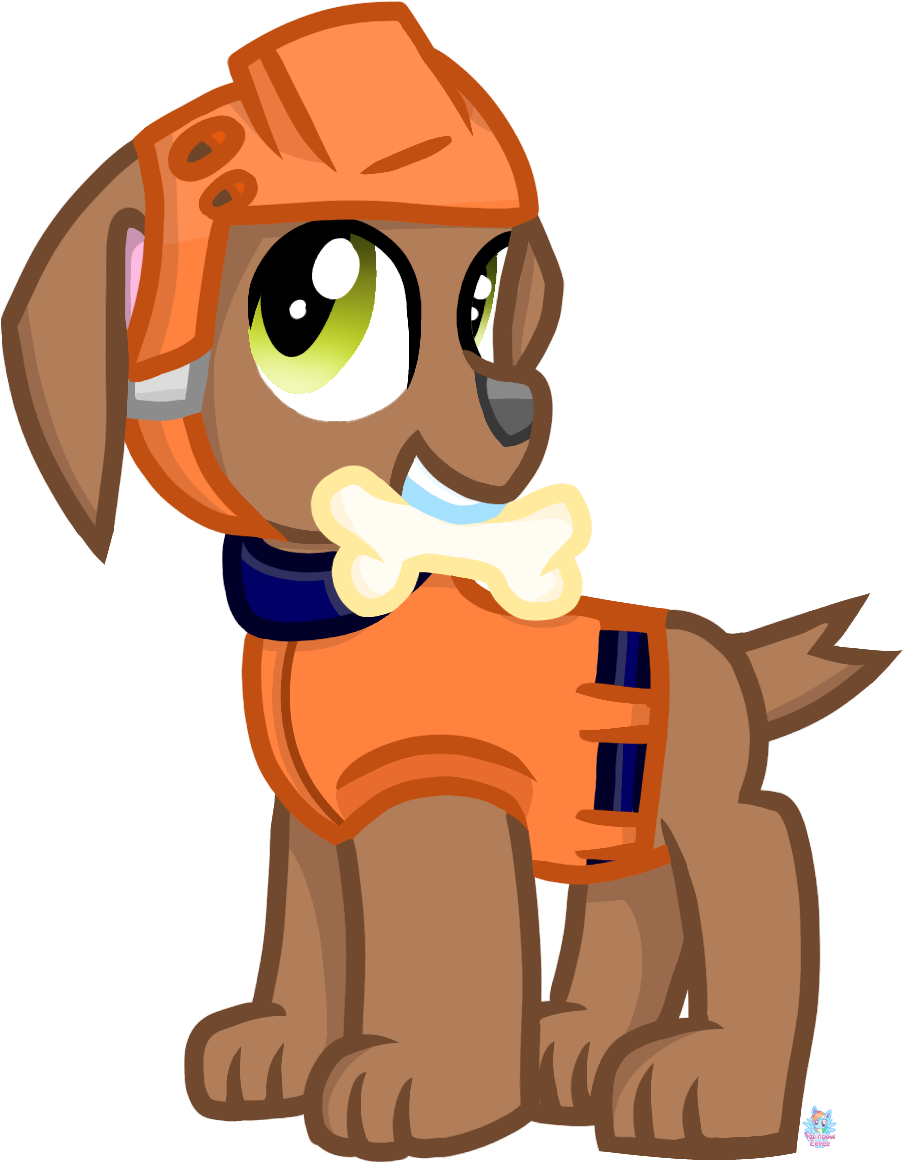 Paw Patrol Zuma By Rainboweevee-da - Cartoon (1027x1249)