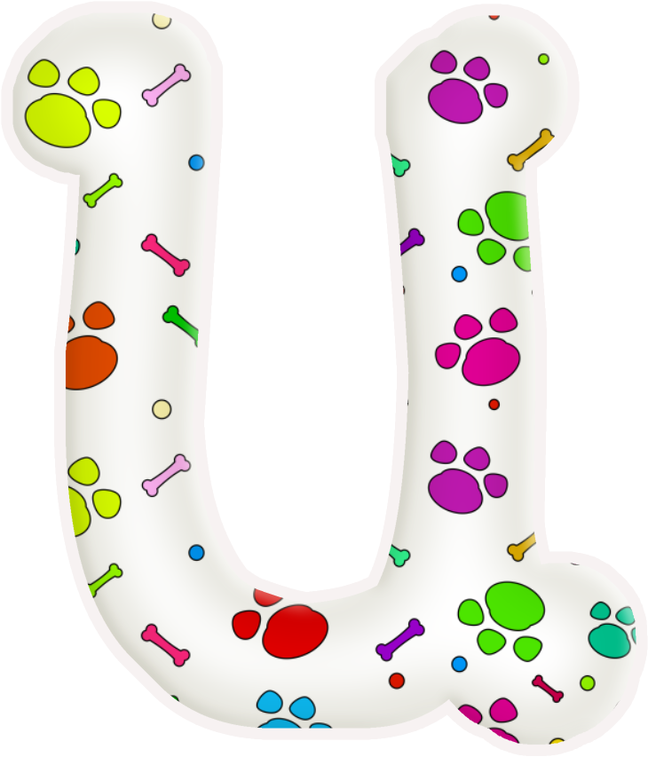 Paw Prints, Paw Patrol, Alphabet Letters, Lyrics, Script - Alphabets With Paw Design (761x895)