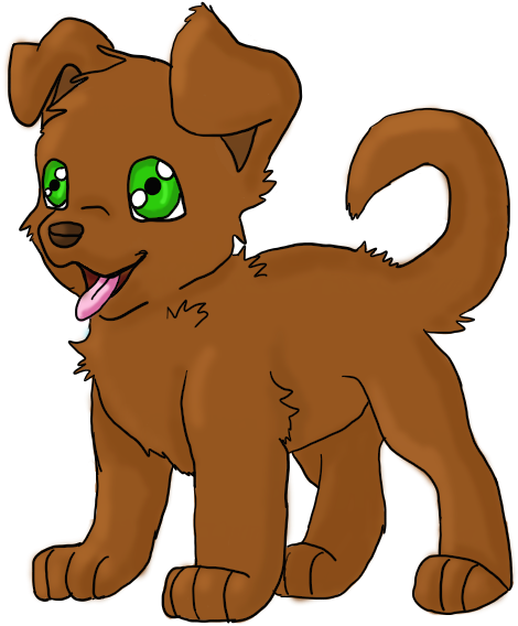 Cute Puppy By Berrymarley On Clipart Library - Cartoon Pictures Of Dogs (800x600)