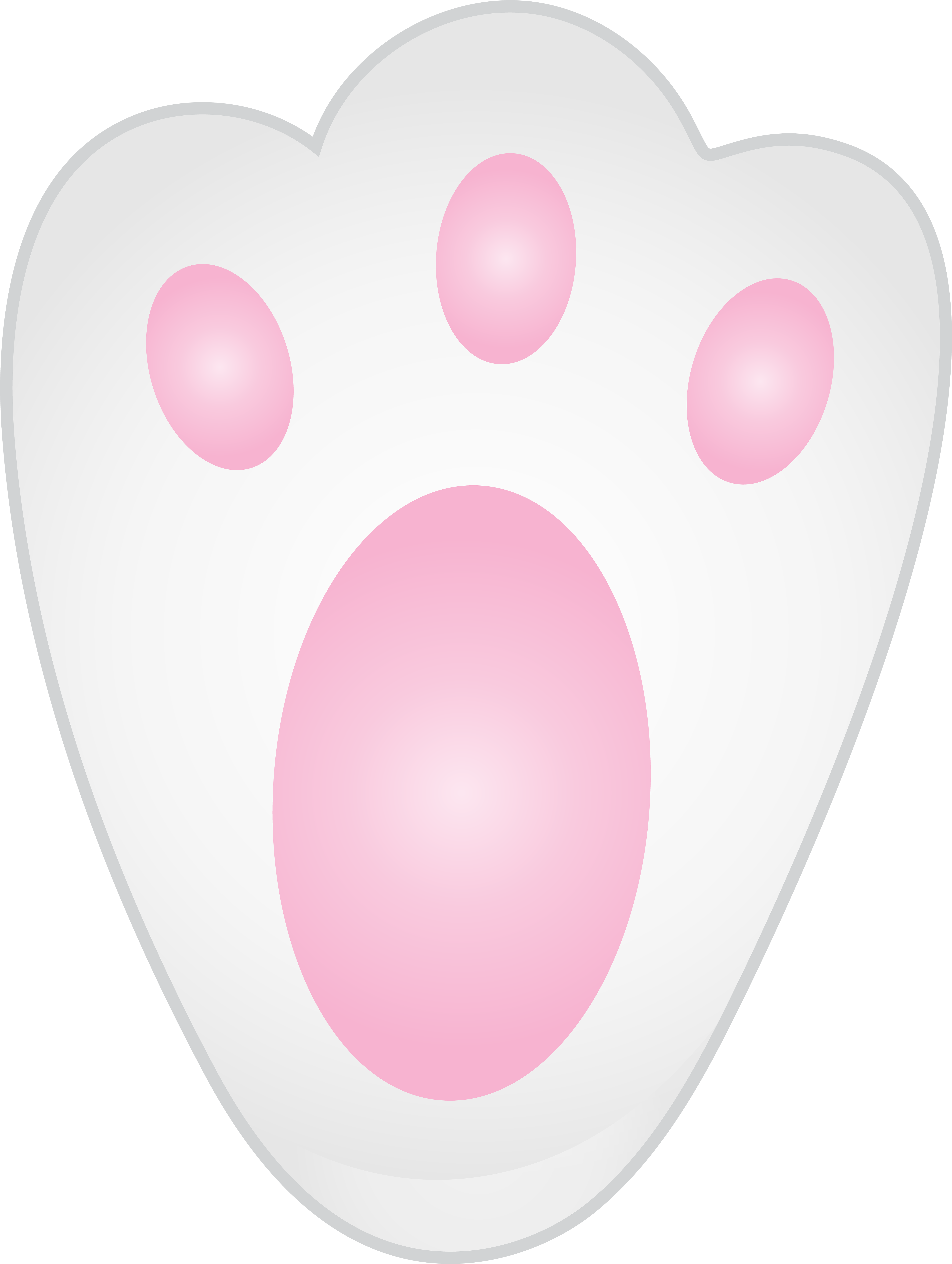 Bunny Paw Transparent Clip Art Image - Bunny Paw Transparent Clip Art Image (6055x8000)