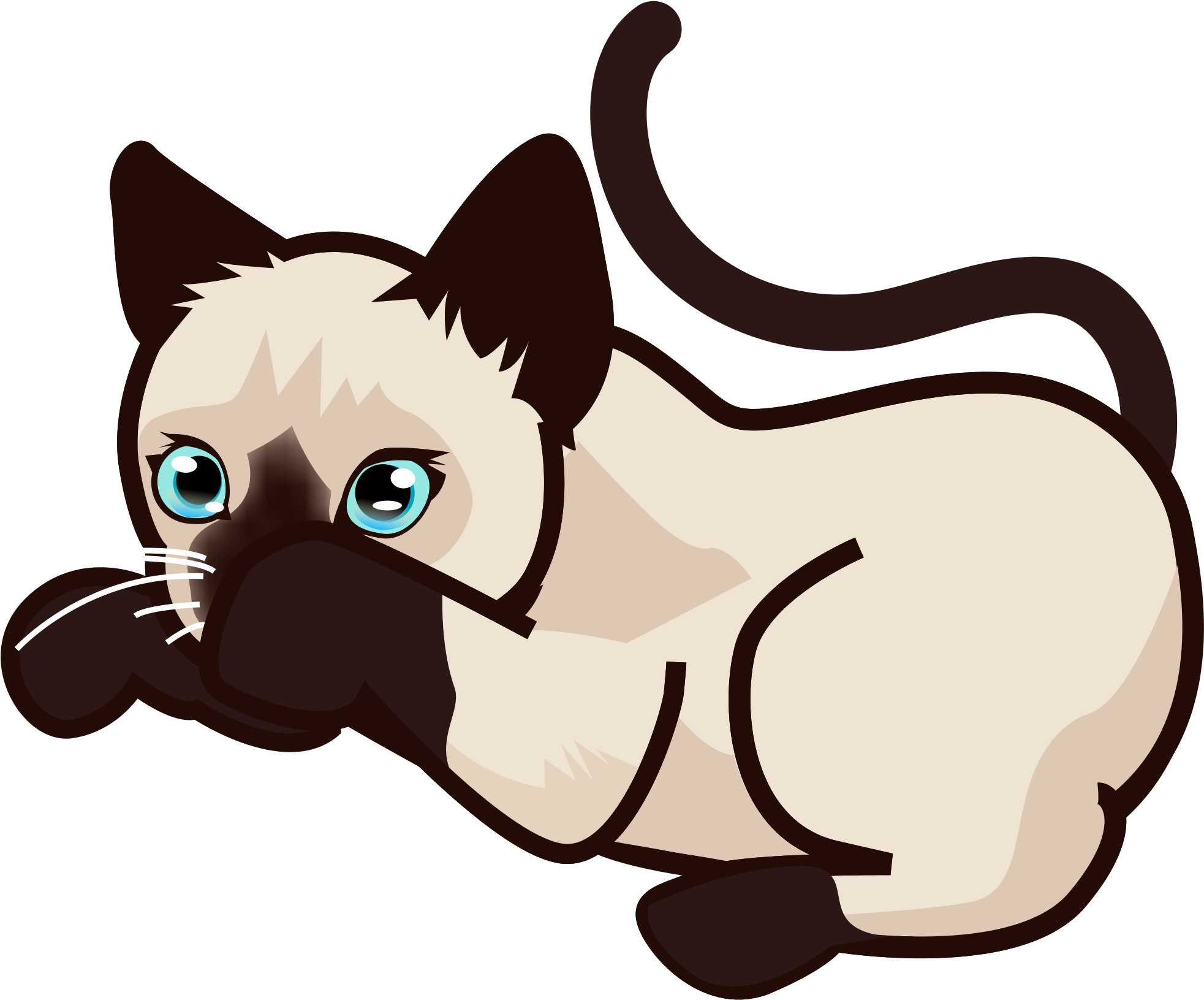 Кот рисунок png