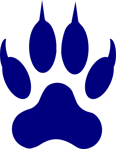 Marvellous Design Paw Clipart Puma Or Cougar - Lion Footprint (462x594)