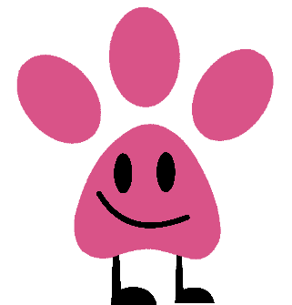 Pink Panther Paw Print Clip Art - My Object Character (620x454)