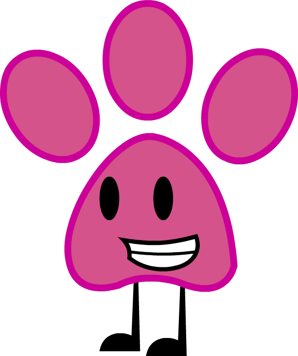 Pink Panther Paw Print By Kitkatyj - The Pink Panther (613x731)