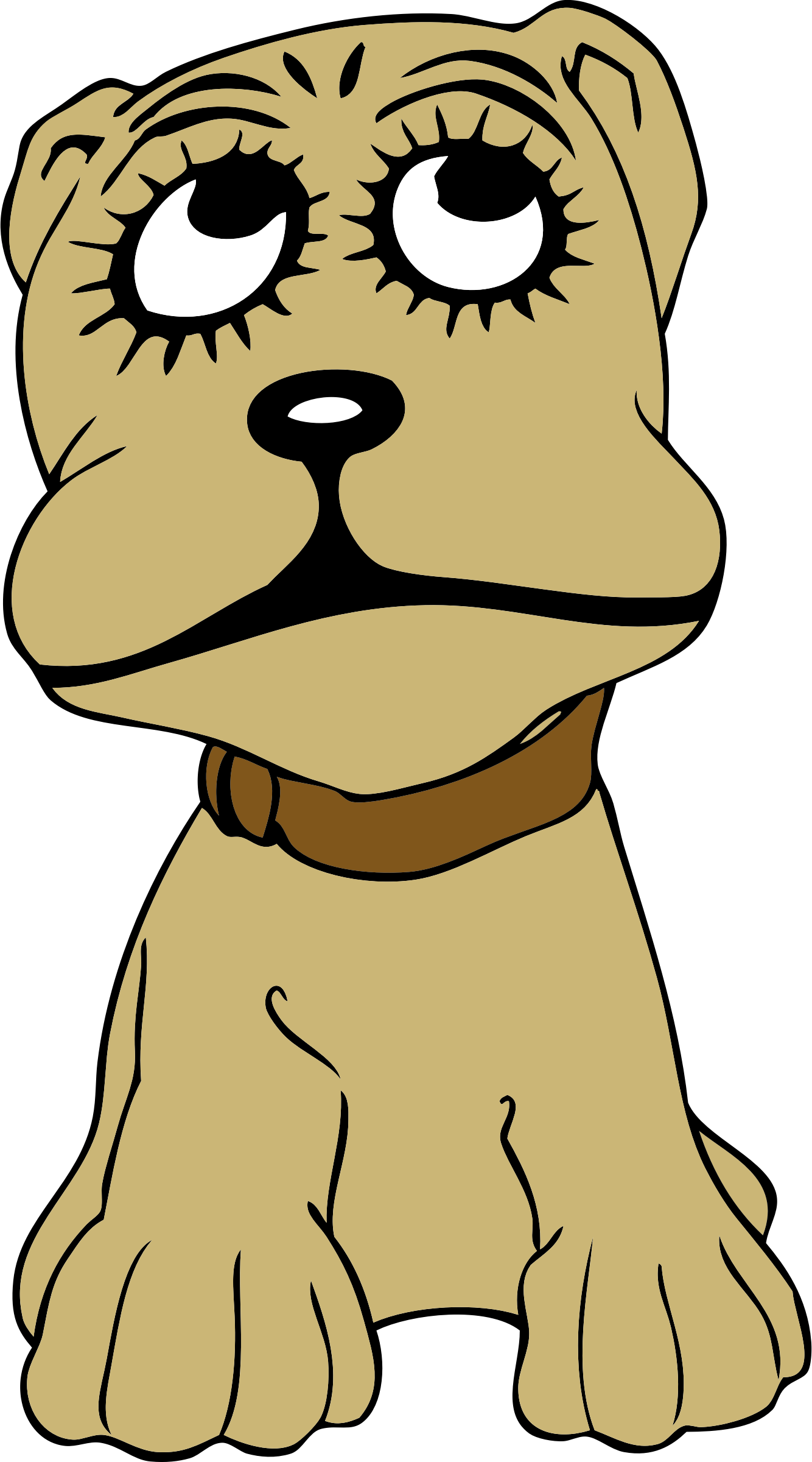 Animalgals - Cartoon Dog Shower Curtain (1334x2400)