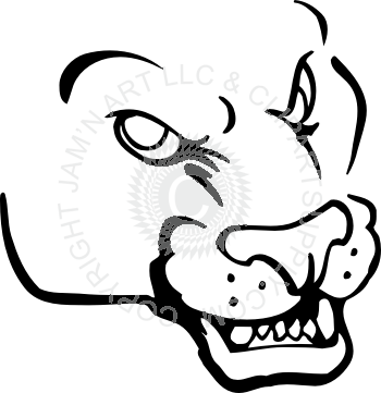 Panther Face - Panther Face (350x361)