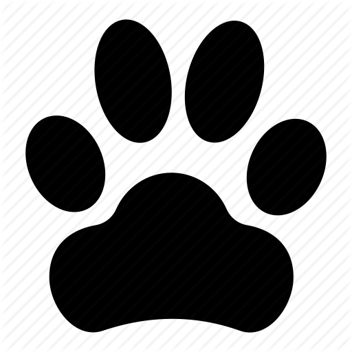 Dog Paw Print Image - Dog Paw Pawprint Icon (512x512)