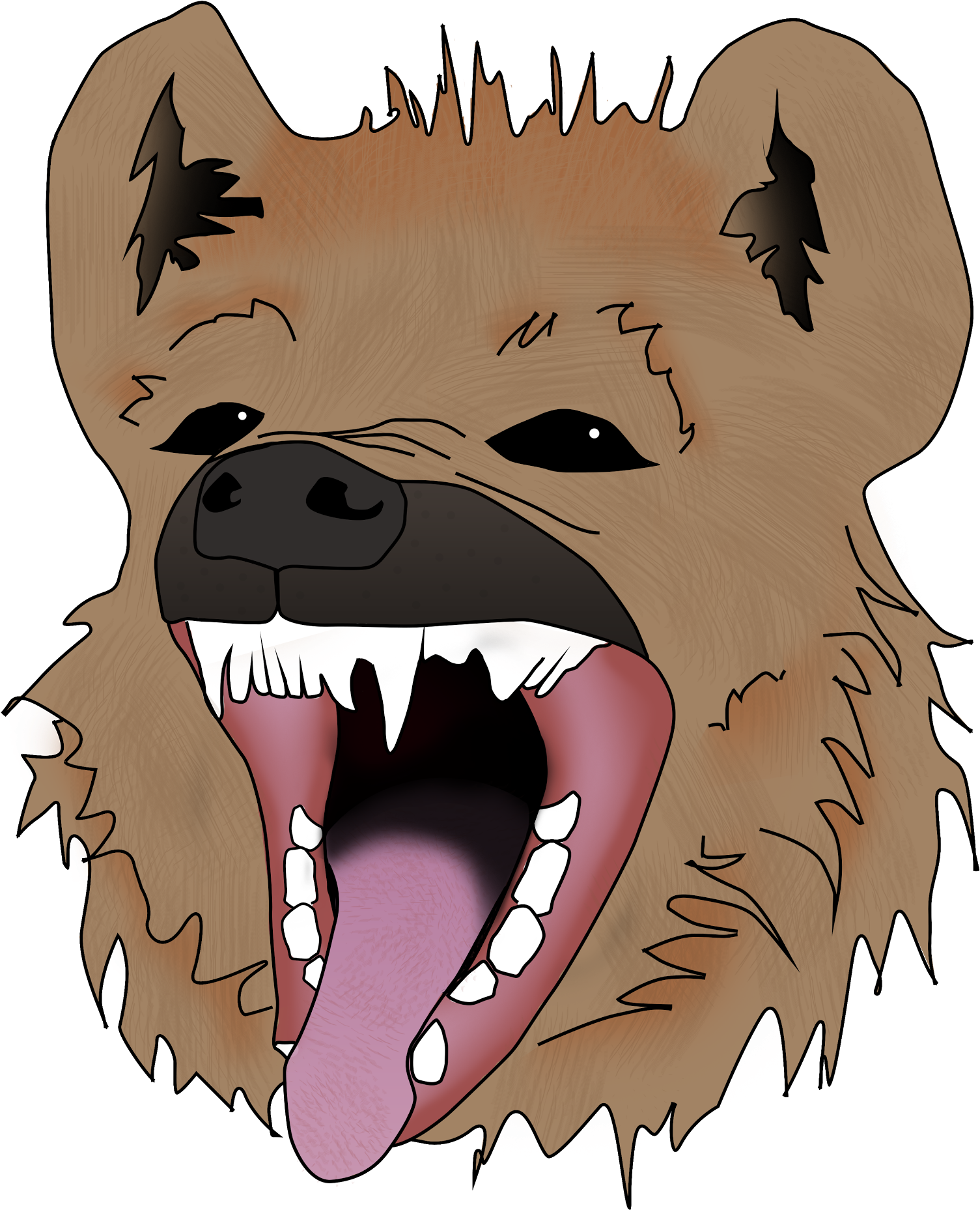 Paw Prints Clipart - Spotted Hyena (1917x1917)