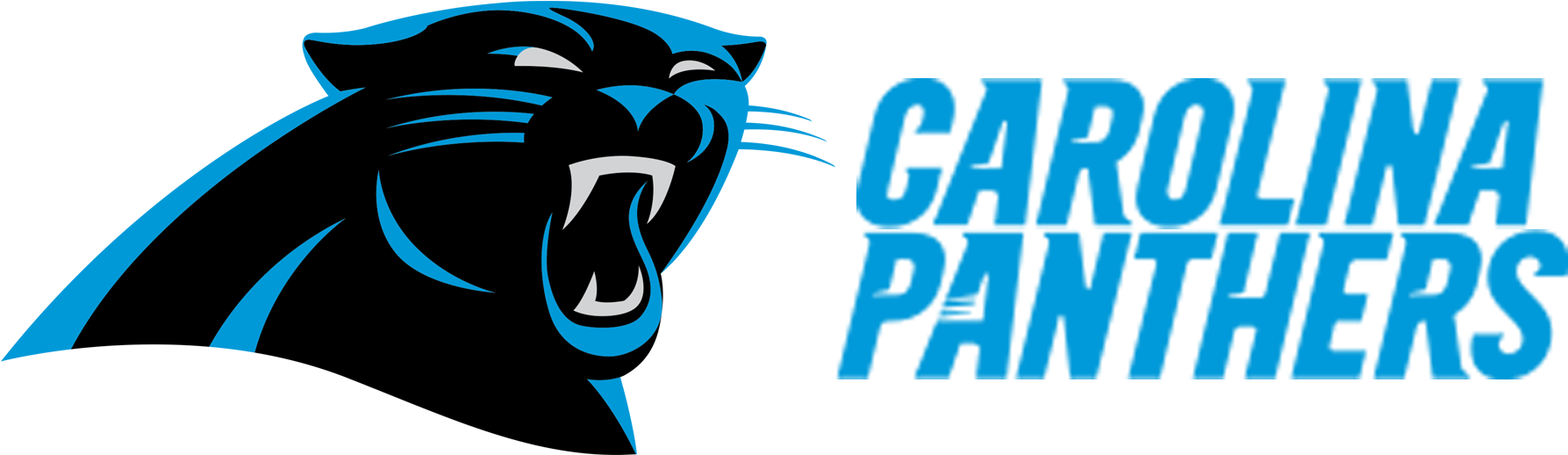 Carolina Panther Clipart - Carolina Panthers Logo Png (1894x668)
