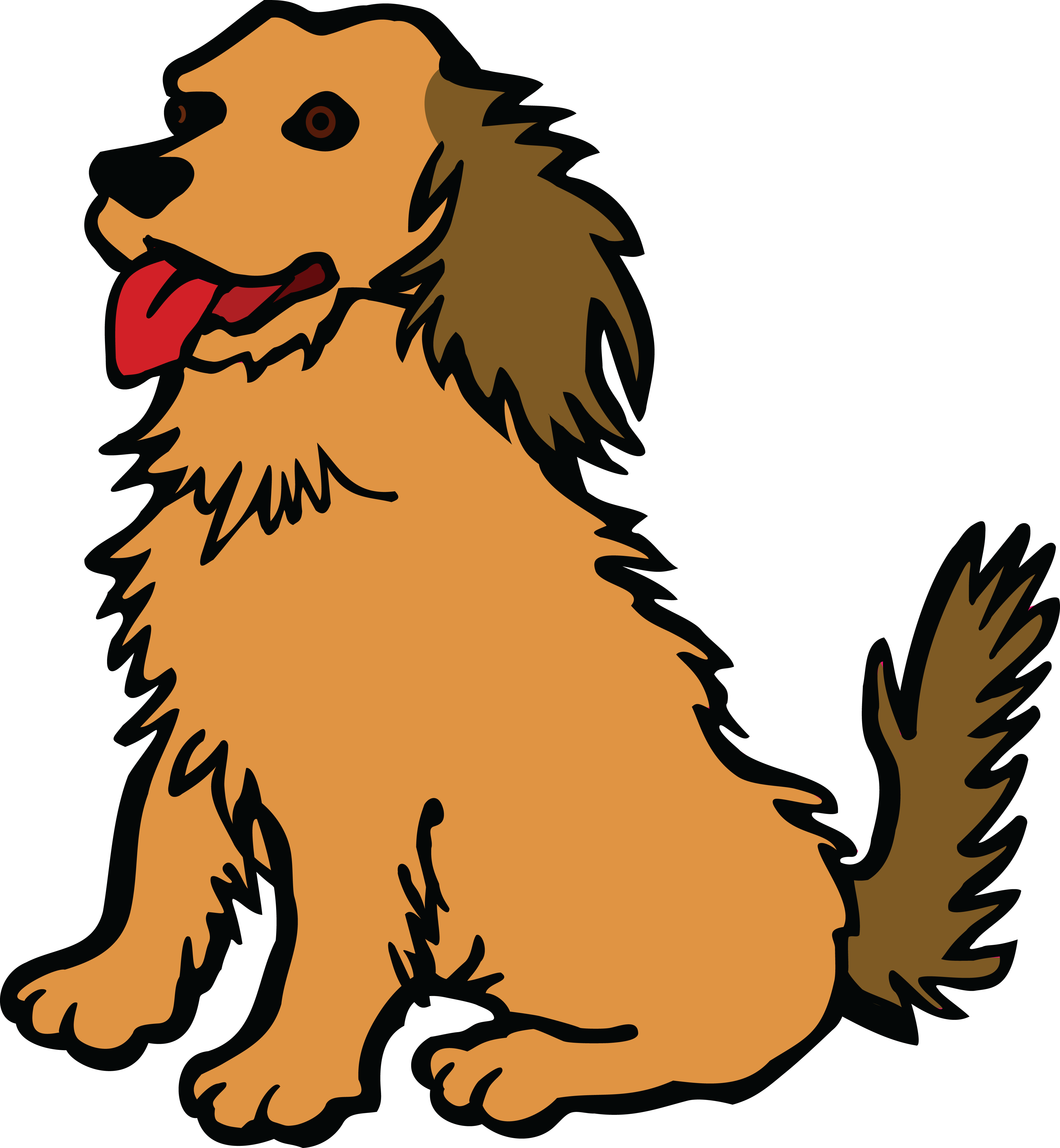 Free Clipart Of A Dog - Imagenes Prediseñadas De Perro (4000x4329)
