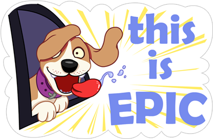 A Dog's World Sticker 24 - Viber (442x286)