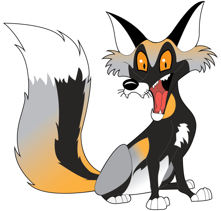 Silvercrossfox - Silverfox Cartoon (900x860)