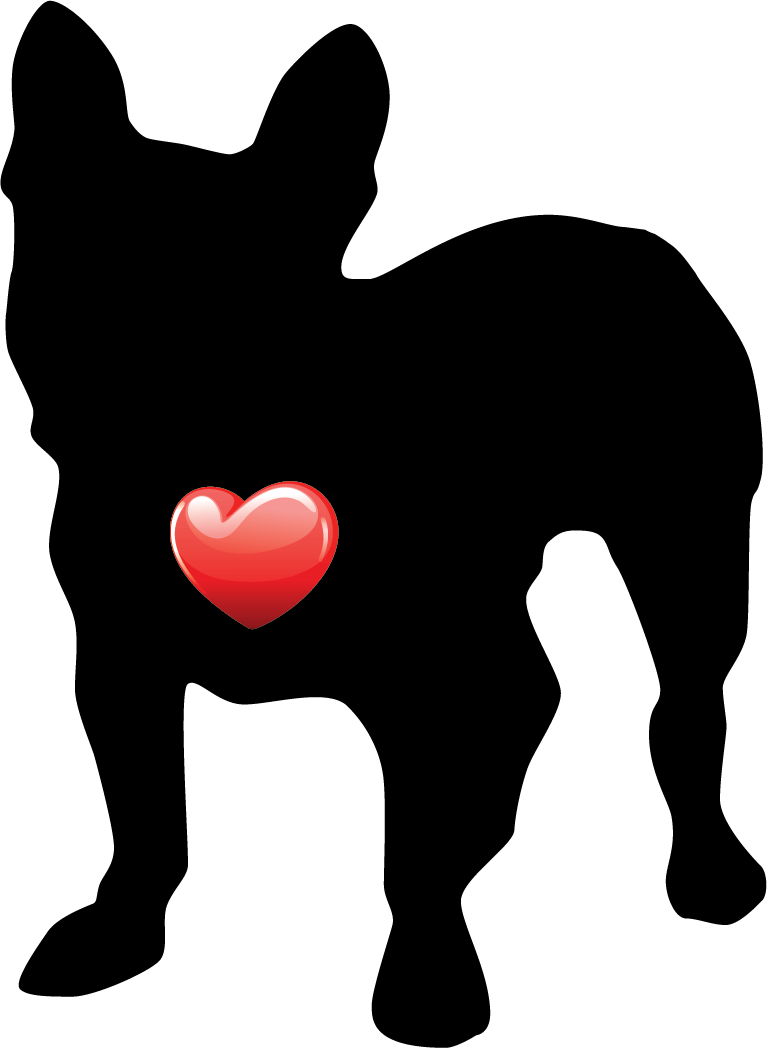 My Heart French Bulldog Nail Art Decals Patch Puppy - Animal Figure (767x1048)