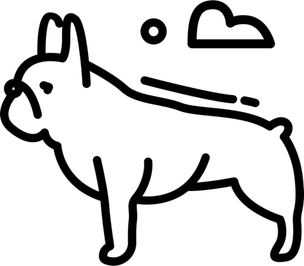 French Bulldog Stamp - French Bulldog Stamp (600x526)