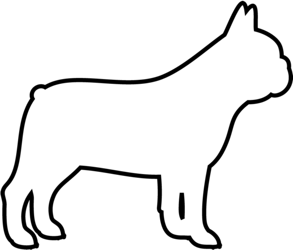 French Bulldog Rubber Stamp - Bulldog (600x600)