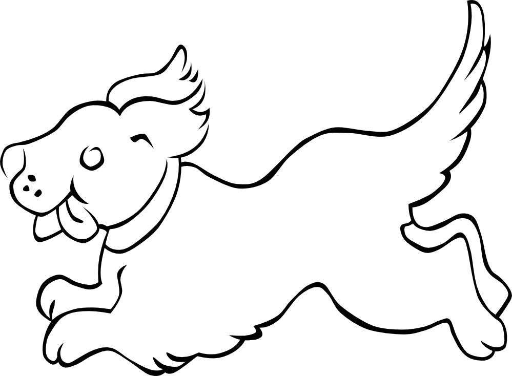 Bulldog Puppy Clipart - Draw A Puppy Running (1020x750)