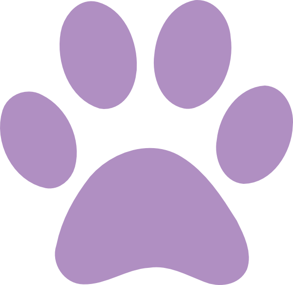 Red Paw Print Clip Art (600x583)