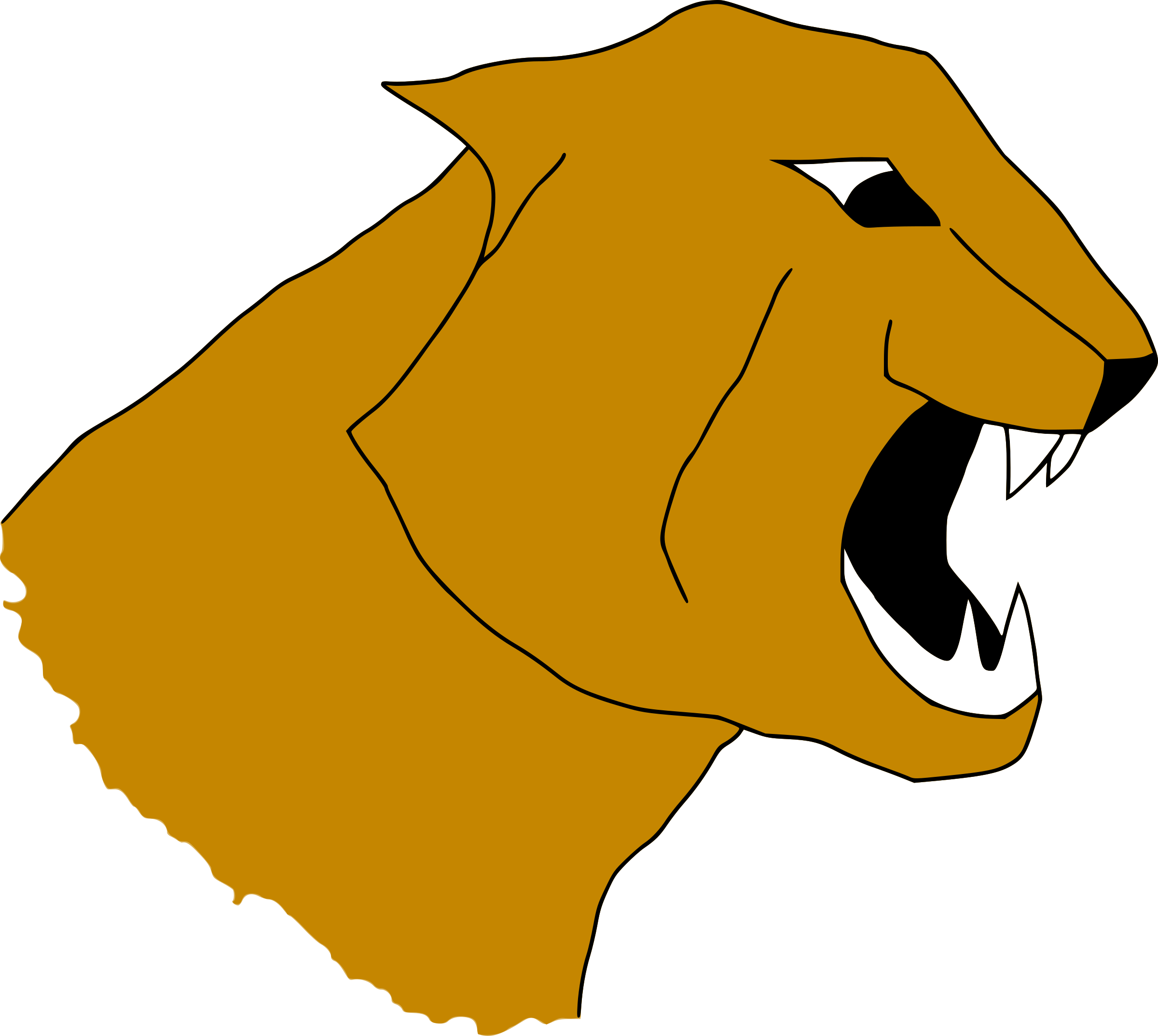 Puma Clipart Head - Puma Png (2400x2147)