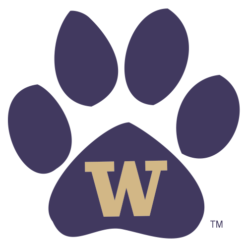 Husky Paw Print - University Of Washington Paw (500x500)