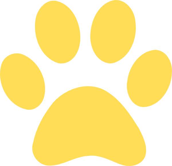 Jaguar Paw Prints - Black And Gold Paw Print (600x578)