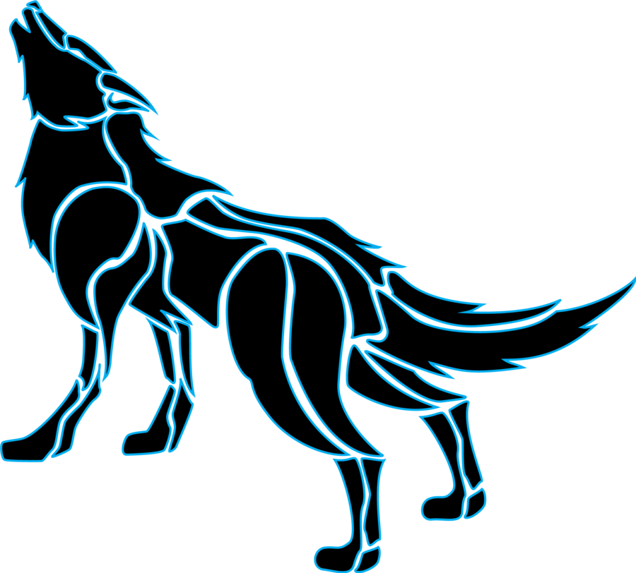 Tron Wolf Tribal By Miriajiyuu On Clipart Library - Tron Tribal (900x812)