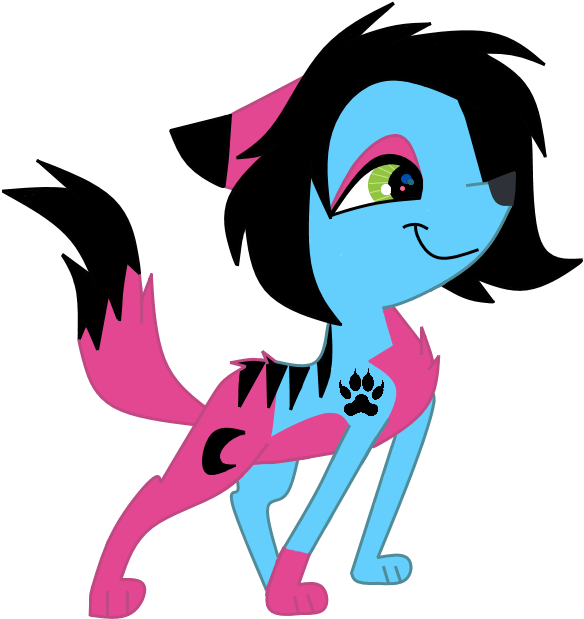 Varg45 2 0 Lps Oc Moon Paw Wolf By Varg45 - Lps Varg 45 Vectors Baby Sunil (692x682)